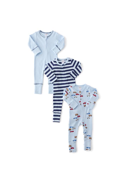 The 3Pk Remi Long Sleeve Zip Romper