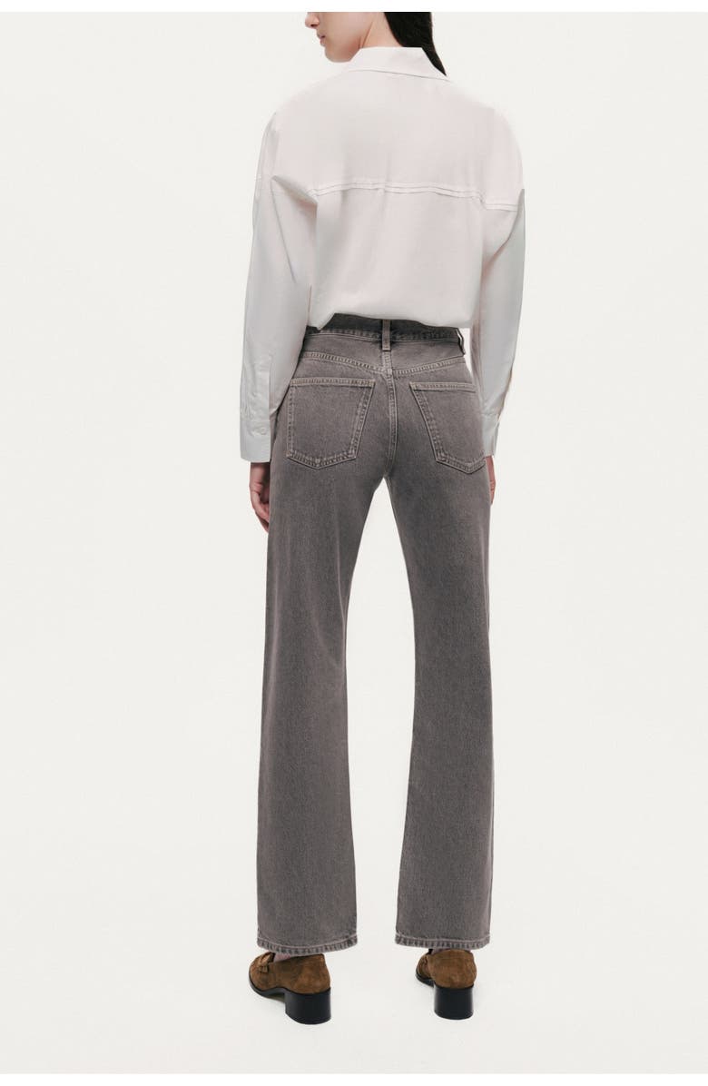 Nocturne Washed Straight-Leg Jeans, Alternate, color, Grey