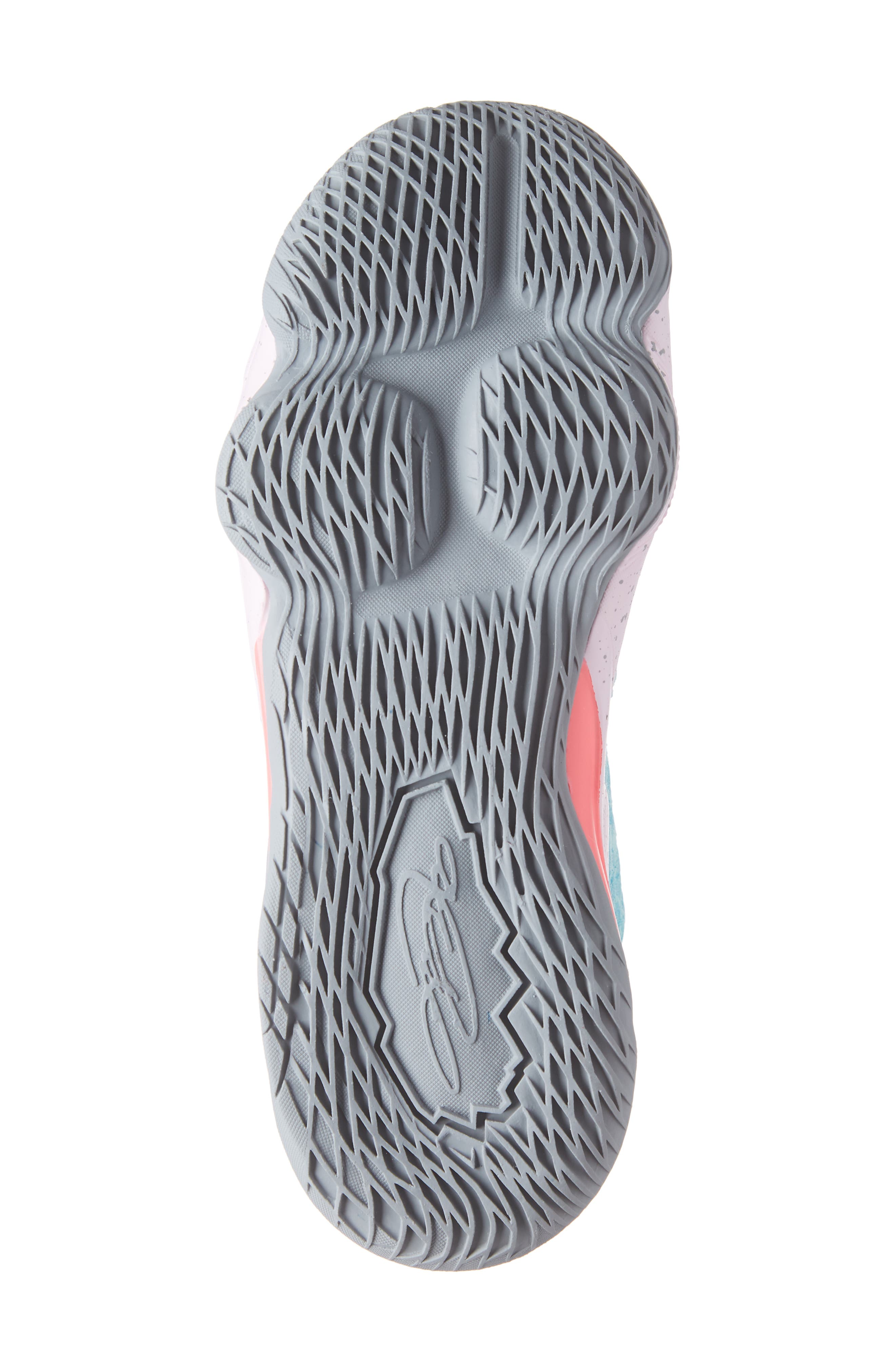 LeBron XVII Basketball Shoe, Alternate, color, LIGHT AQUA/ GREY-PINK FOAM