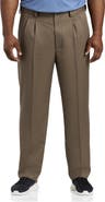 Oak Hill by DXL Waist-Relaxer Pleated Microfiber Pants