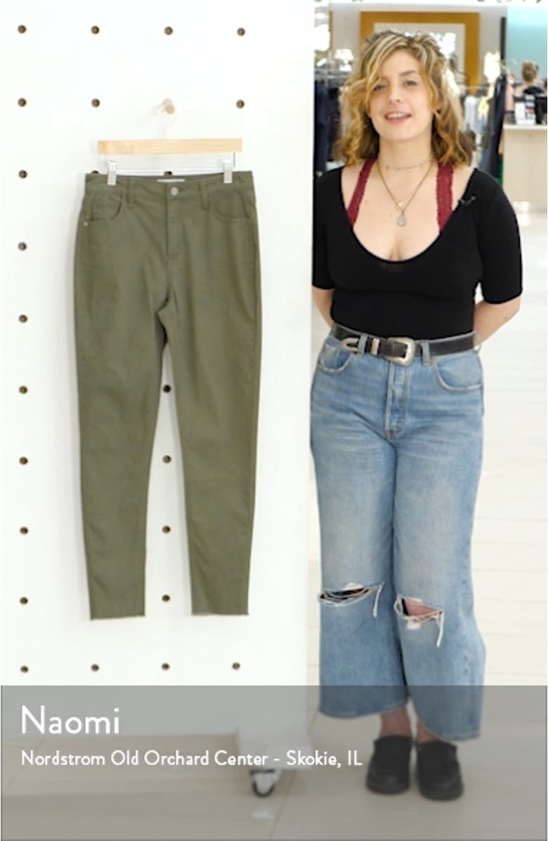 Fray Hem High Waist Jeggings, sales video thumbnail