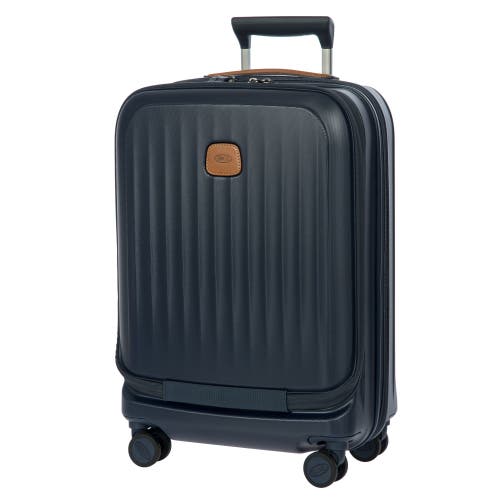 Bric's Taormina 21" Carry-on Expandable Spinner With Pocket In Blue