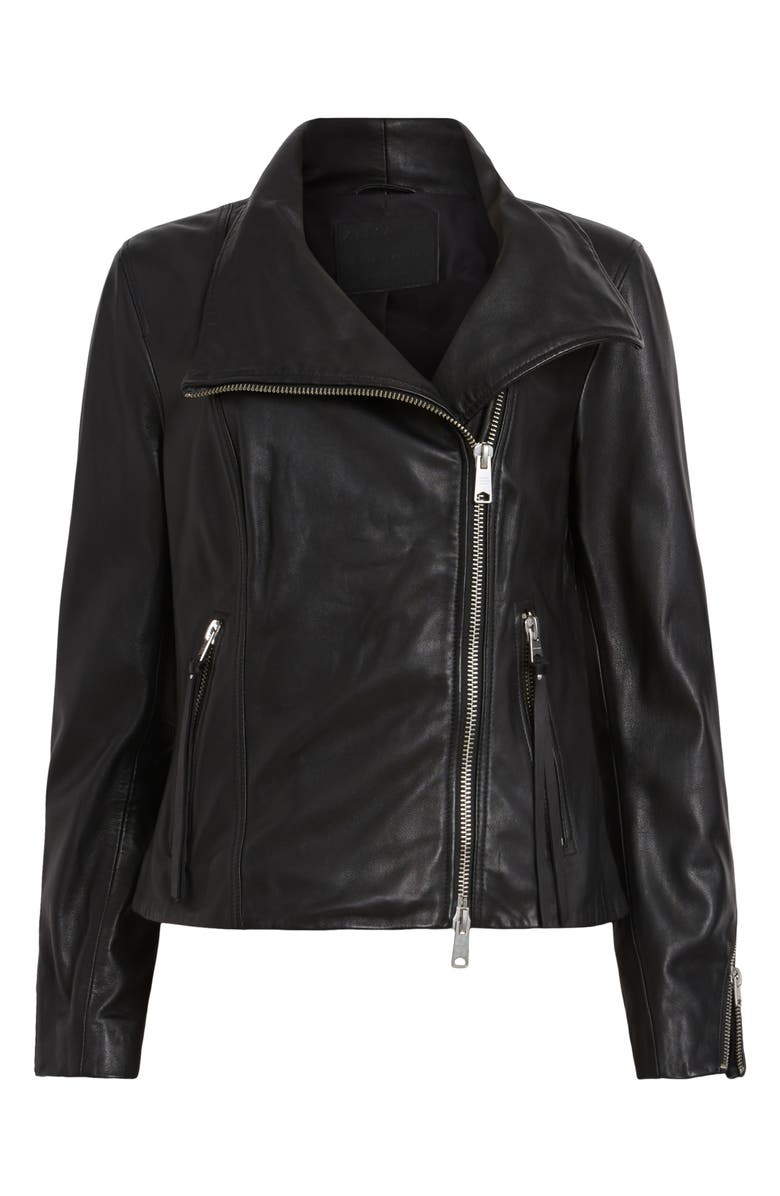 AllSaints Ellis Leather Biker Jacket, Alternate, color, 