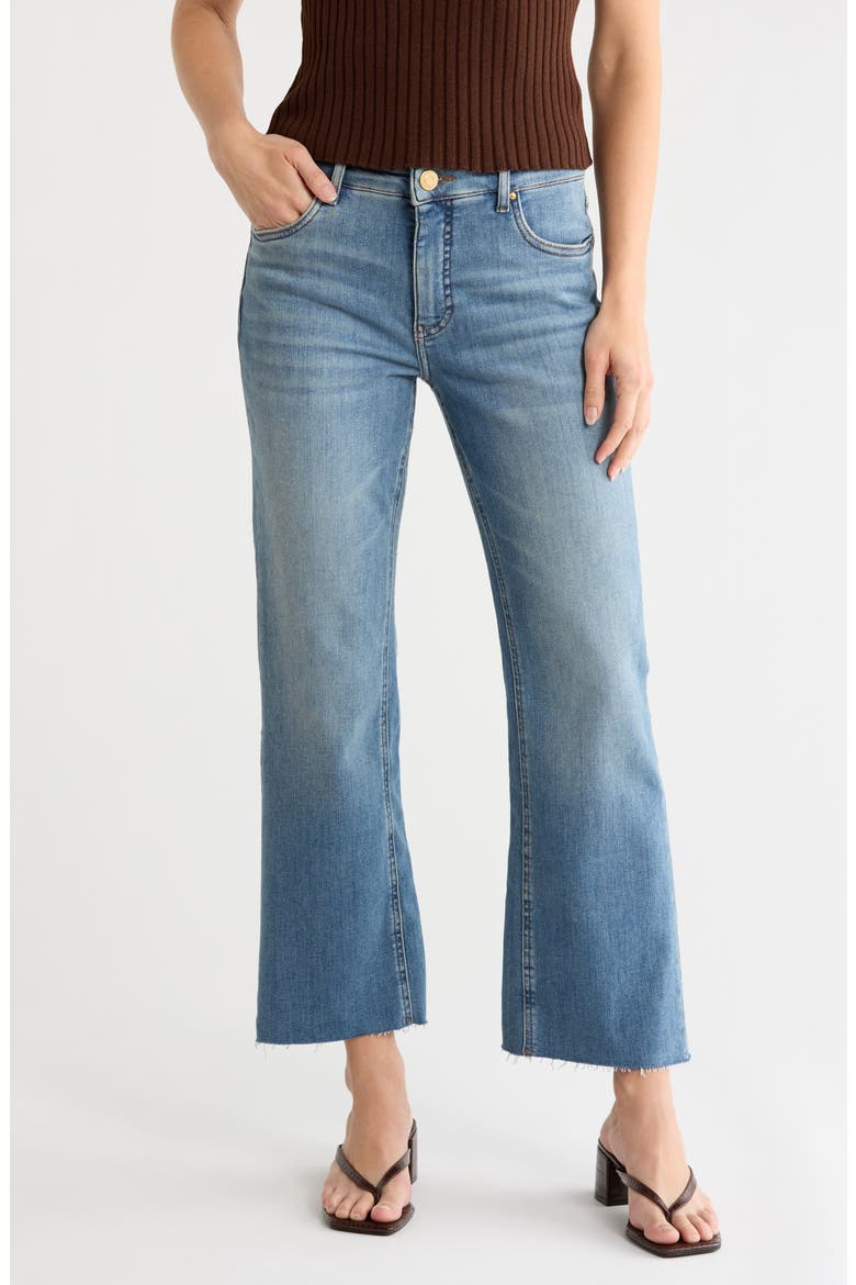 Kelsey High Waist Fab Ab Ankle Flare Leg Jeans, Main, color, AMAZE