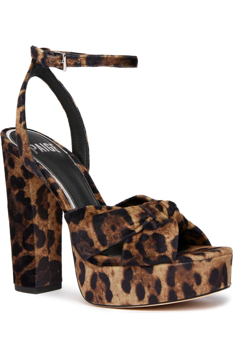 PAIGE Carter Ankle Strap Peep Toe Platform Sandal, Main, color,