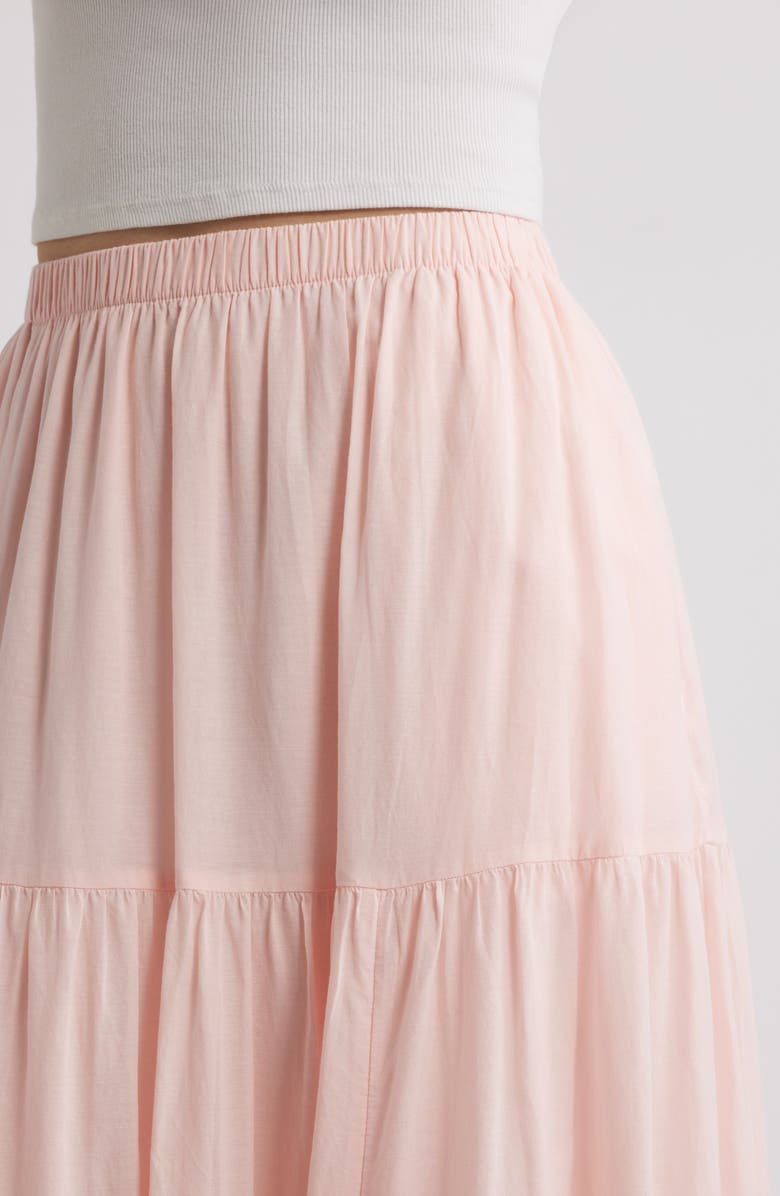 Treasure & Bond Tiered Maxi Skirt, Alternate, color, Pink Lotus