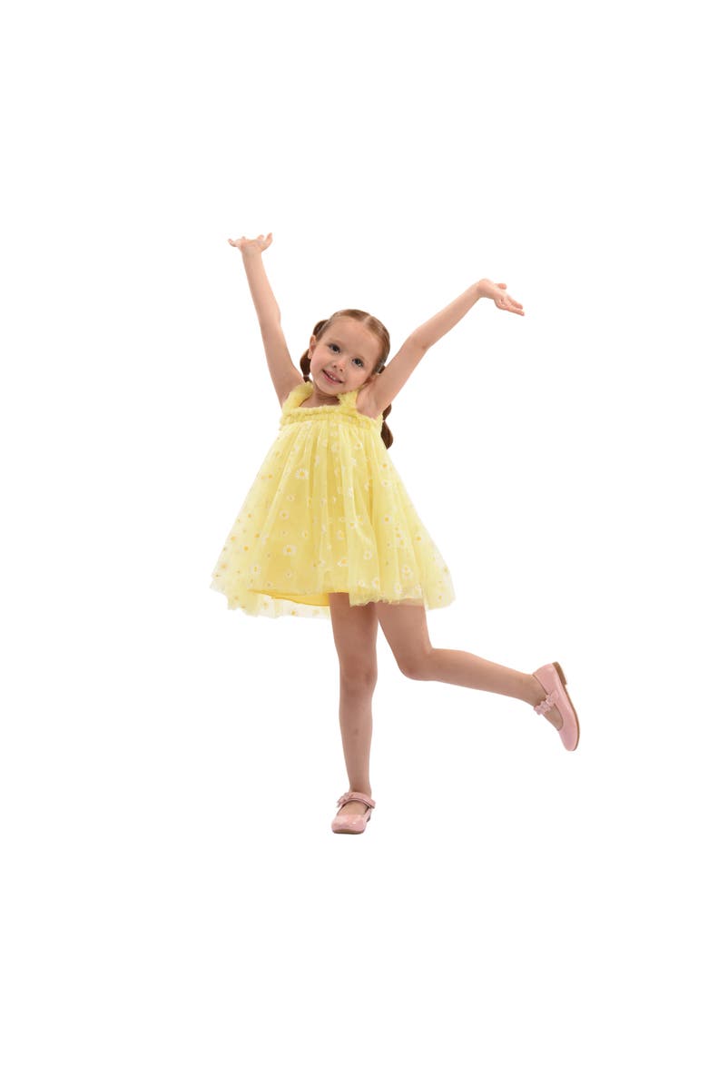 Mimi Tutu Solenne Daisy Ruffle Dress, Alternate, color, Yellow