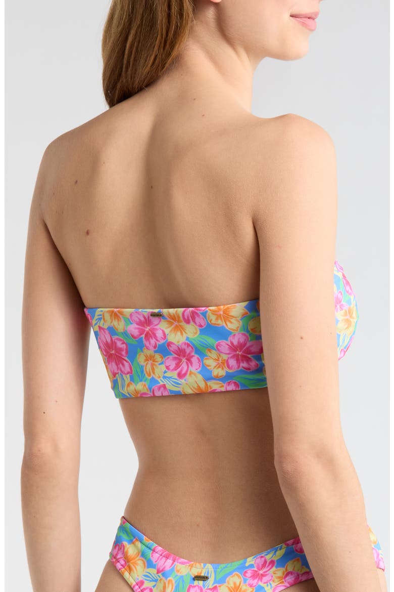 Malibu Cover Bandeau Swim Top, Alternate, color, BLUE