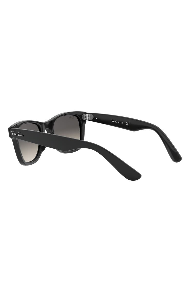 Ray-Ban Junior 47mm Square Sunglasses, Alternate, color, Black/ Gray Gradient