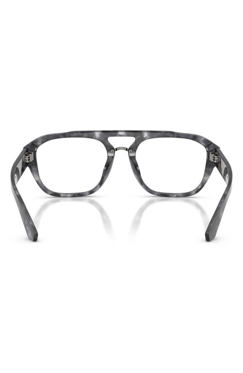 Dolce & Gabbana Dolce&gabbana 55mm Pilot Optical Glasses In Black