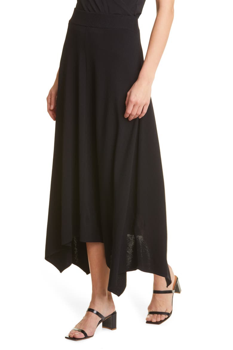 Handkerchief Skirt, Alternate, color, BLACK