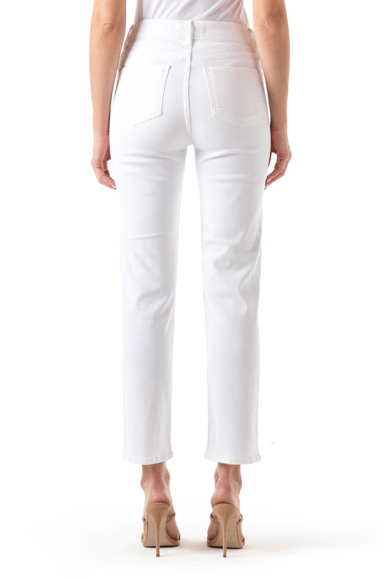 Cher High Waist Ankle Slim Jeans, Alternate, color, WHITE