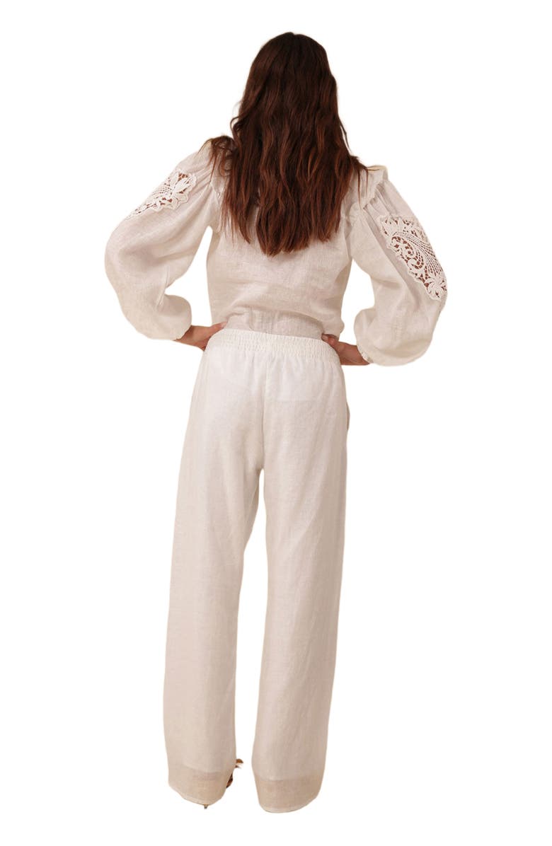 Hale Bob Reese Solid Linen Top, Alternate, color,