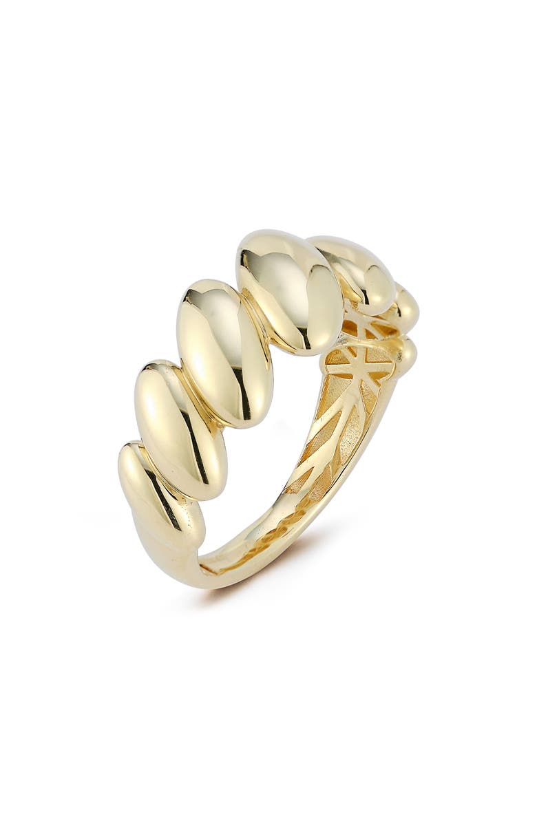 Ember Fine Jewelry 14K Yellow Gold Scalloped Ring, Main, color,