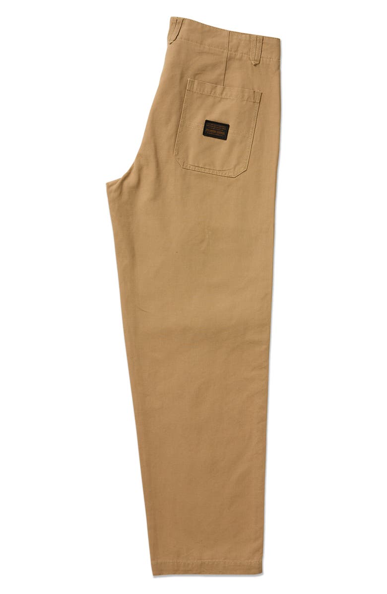 Billabong Stamped Garage Relaxed Straight Leg Patch Pocket Canvas Pants, Alternate, color, Gravel