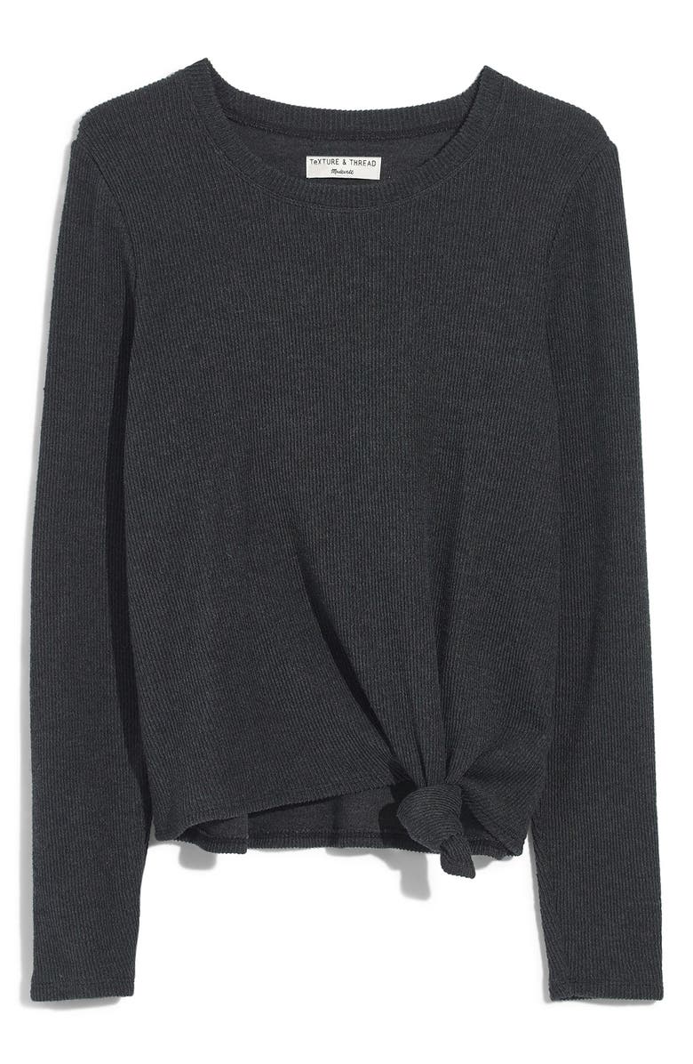 Madewell Elwood Knot Front Top, Alternate, color,