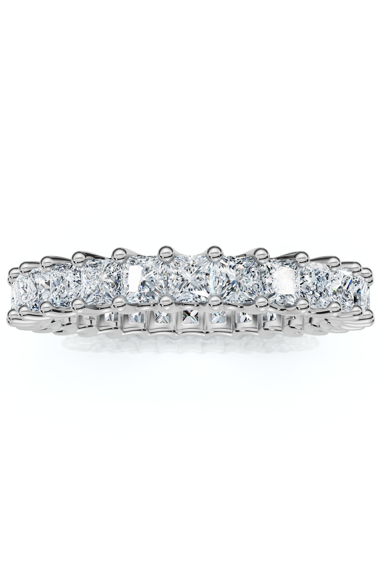 Bliss Diamond 2Ct Princess Cut Diamond Eternity Stackable Wedding Ring 14k Gold Lab Grown, Main, color, 14K White Gold