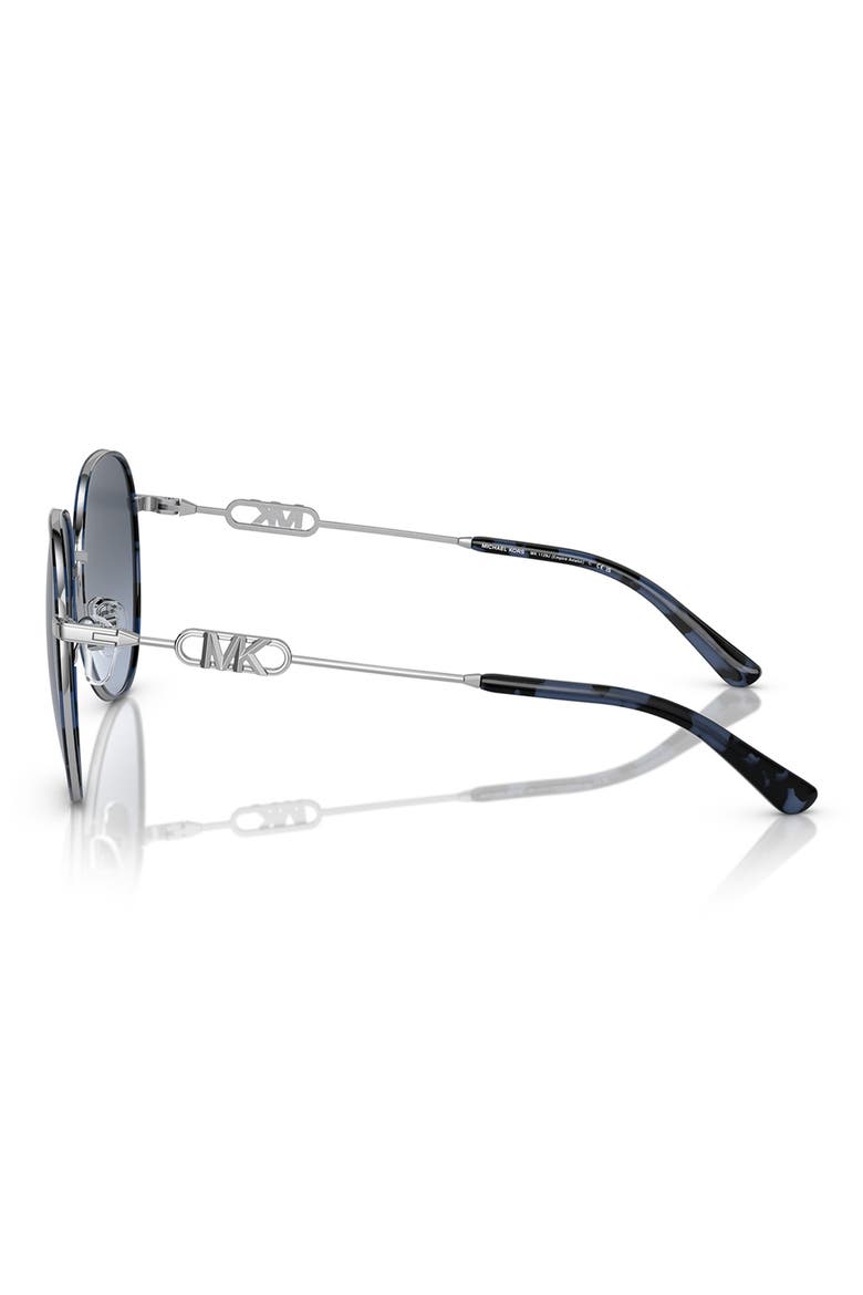 Empire 58mm Gradient Aviator Sunglasses, Alternate, color, SILVER