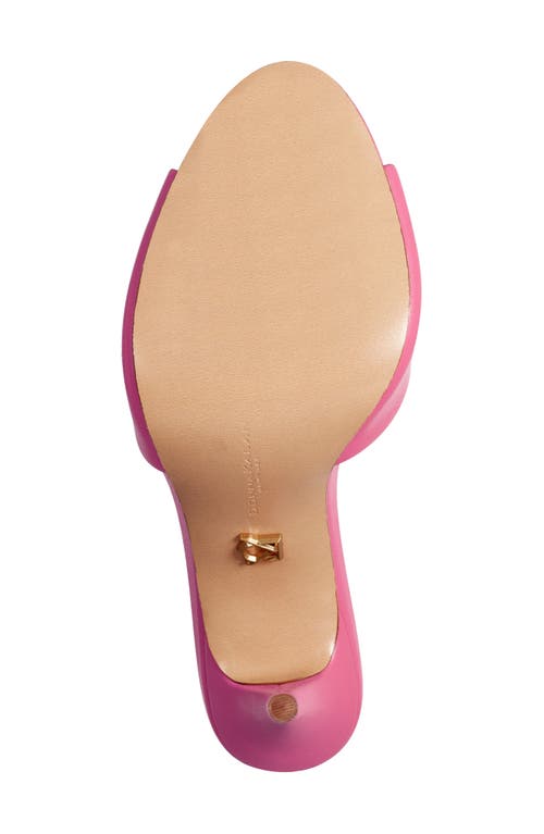 Donna Karan Senna Womens Faux Leather Chain Mule Sandals In Rose Quartz