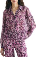Scalpers Animal Print Fluid Blouse