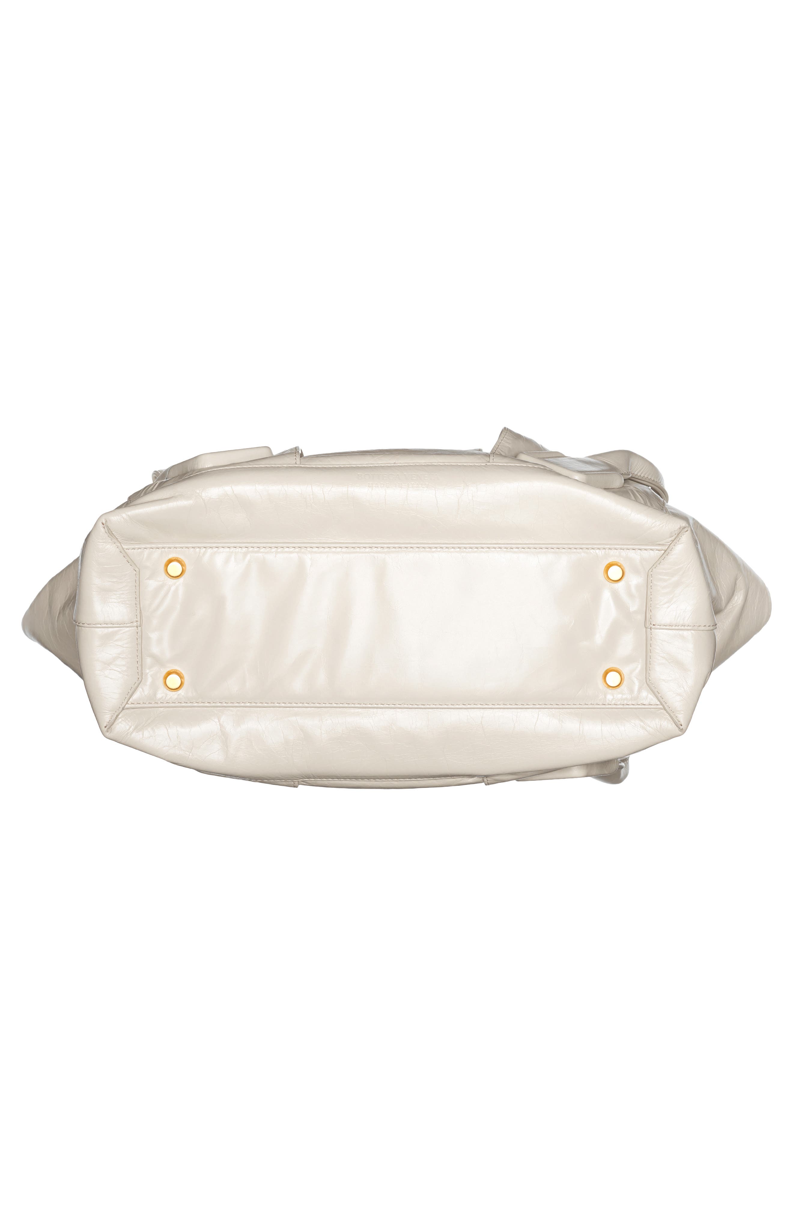 Bottega Veneta Arco Paper Leather Shoulder Bag, Alternate, color, 