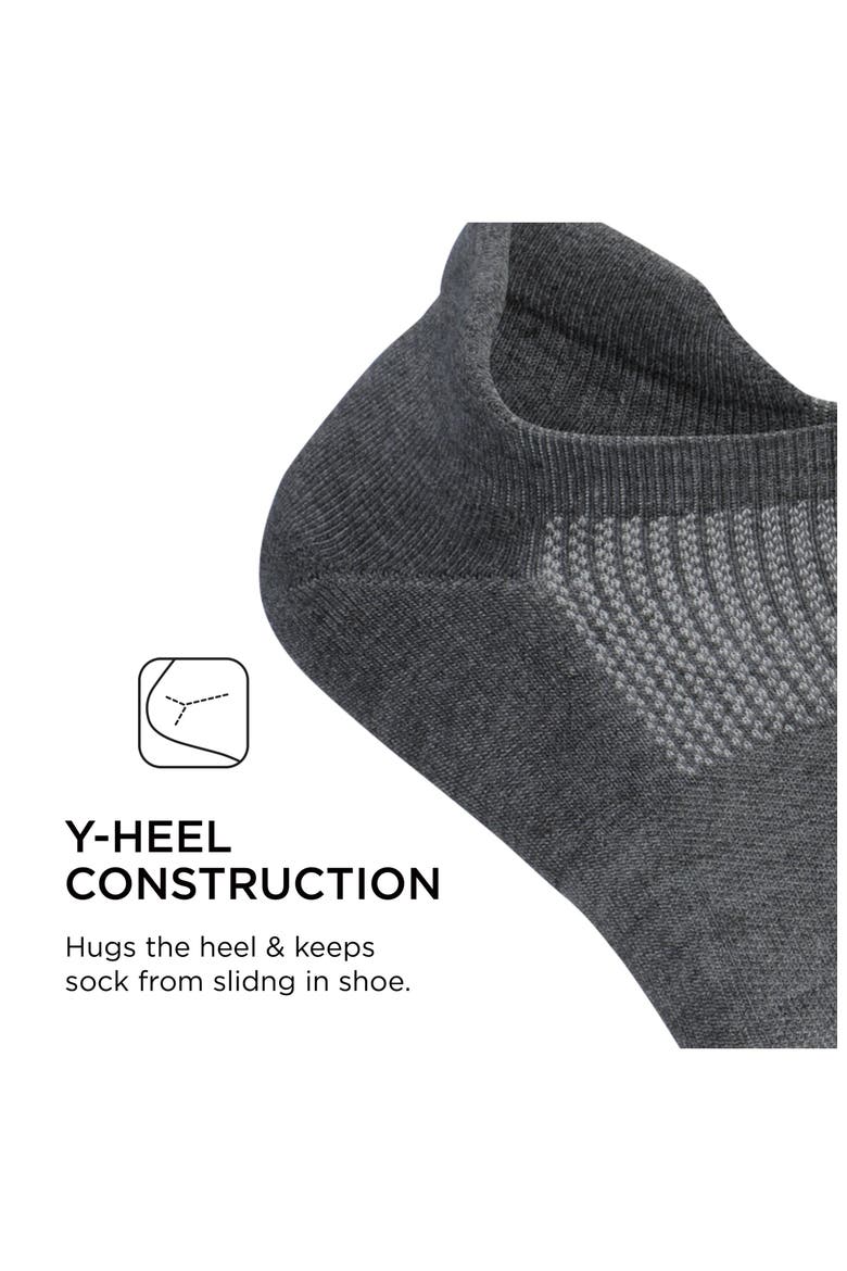 High Performance Max Cushion Ankle Sock  Tab Socks with Heel Tab, Alternate, color, Gray