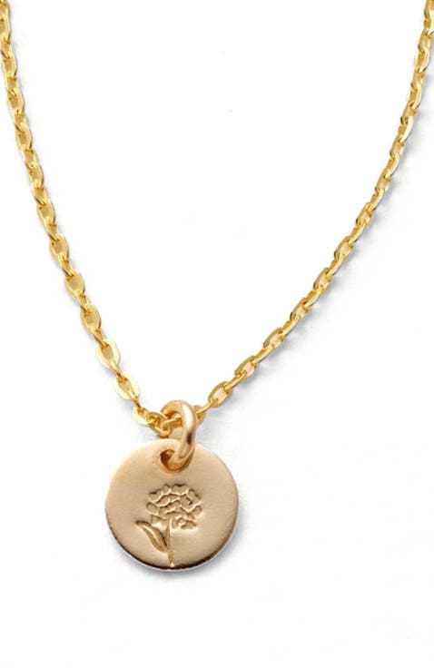 October Birth Flower Necklace