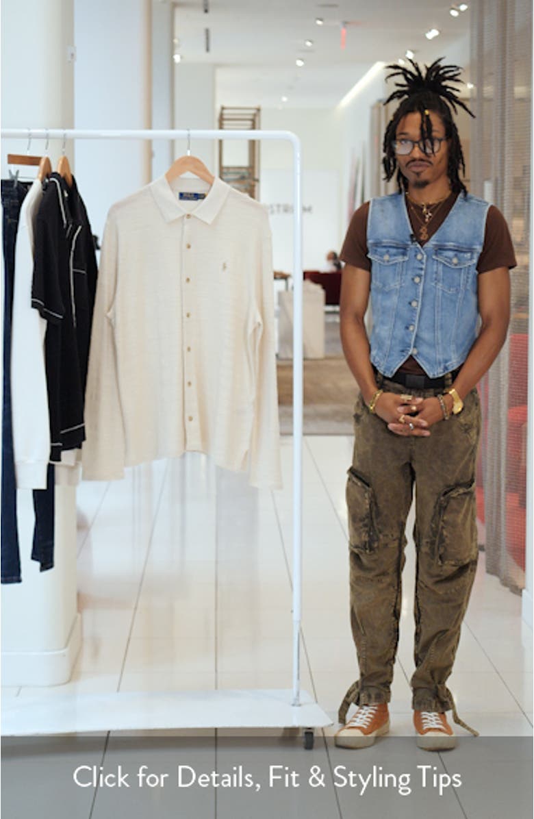 Textured Cotton & Linen Button-Up Shirt, sales video thumbnail