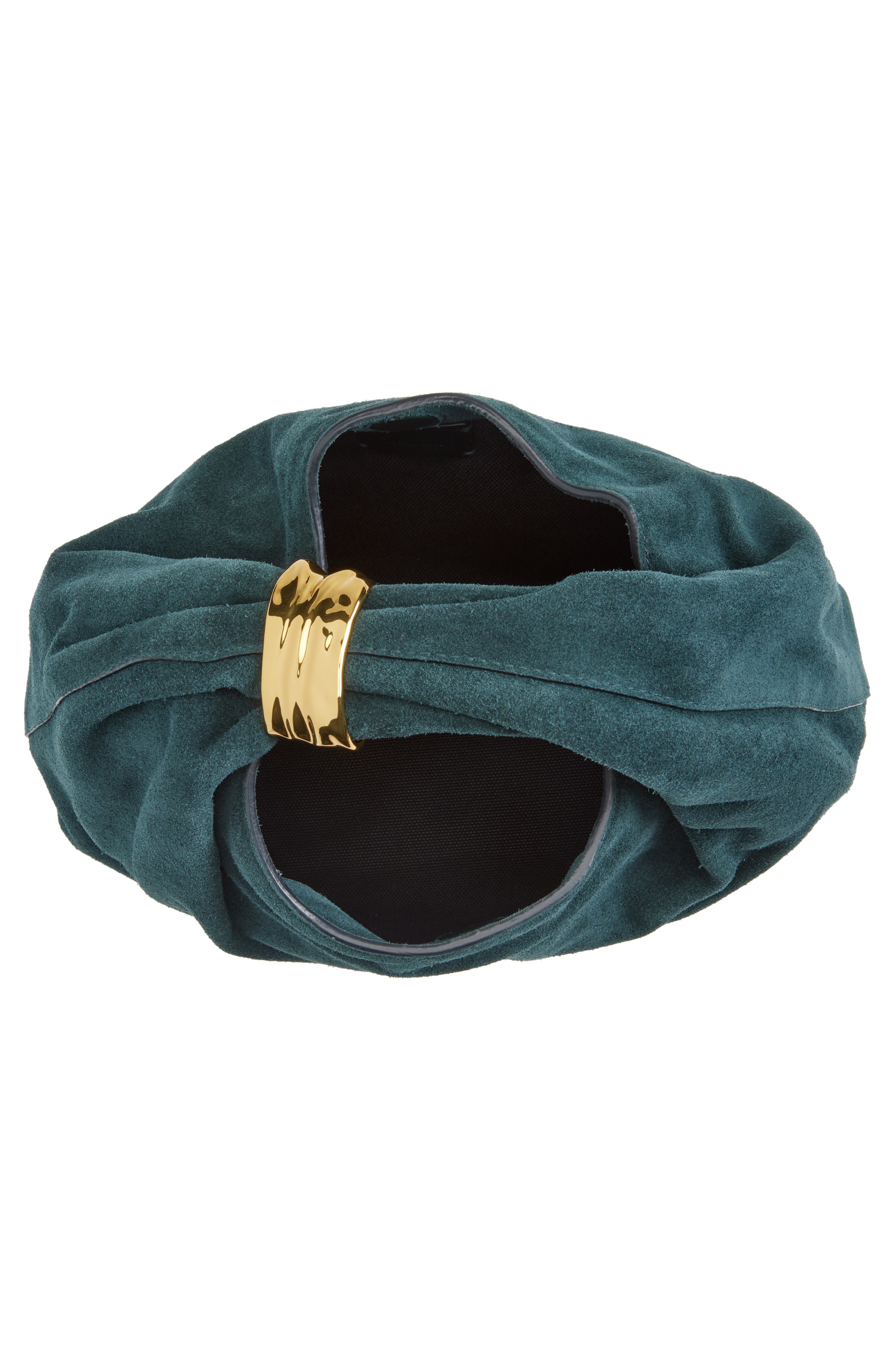 The Suede Mini Ring Pouch, Alternate, color, MIDNIGHT FOREST
