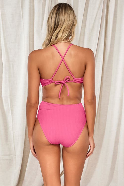 Pacifica By Sunsets Indie Bralette Bikini Swimsuit Top In Dragon Fruit