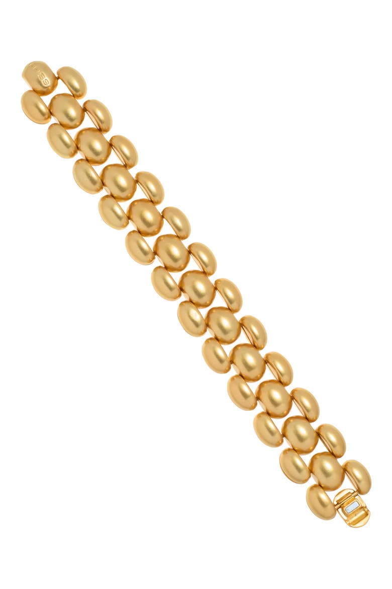 Darcy Dome Link Bracelet, Alternate, color, GOLD TONE