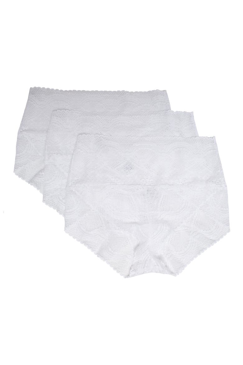 Mock Wrap 3-Pack Lace Briefs, Main, color, PACK D