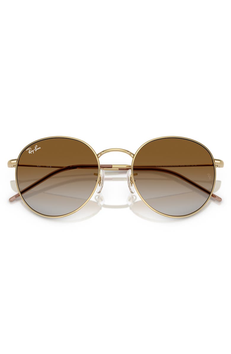 Ray-Ban Reverse 53mm Gradient Phantos Sunglasses, Alternate, color, Gold Flash