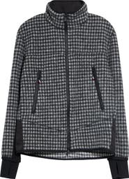 Moncler Grenoble Check Fleece Zip Cardigan