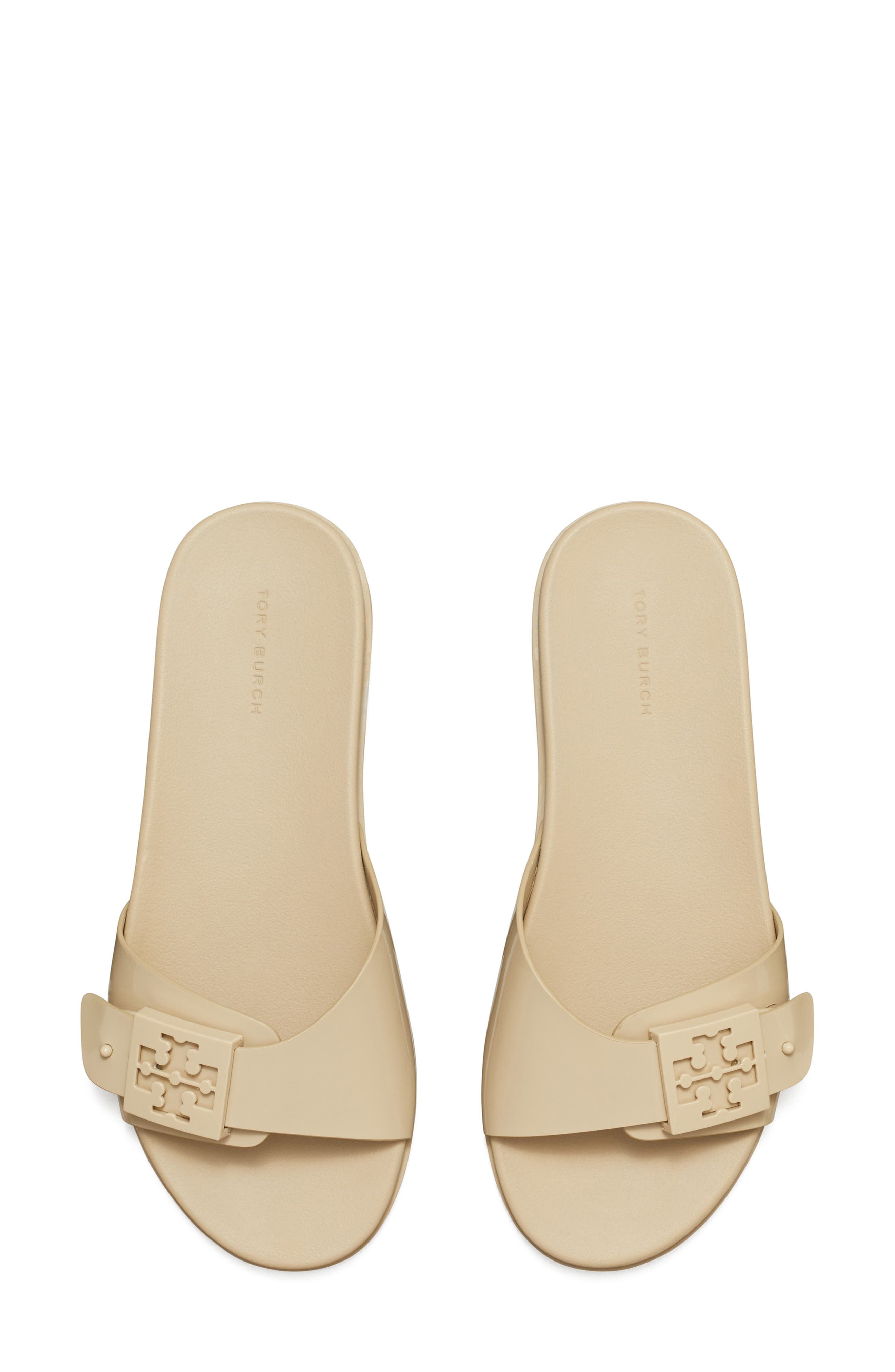 Buckle Slide Sandal, Alternate, color, STONE GRAY / STONE GRAY