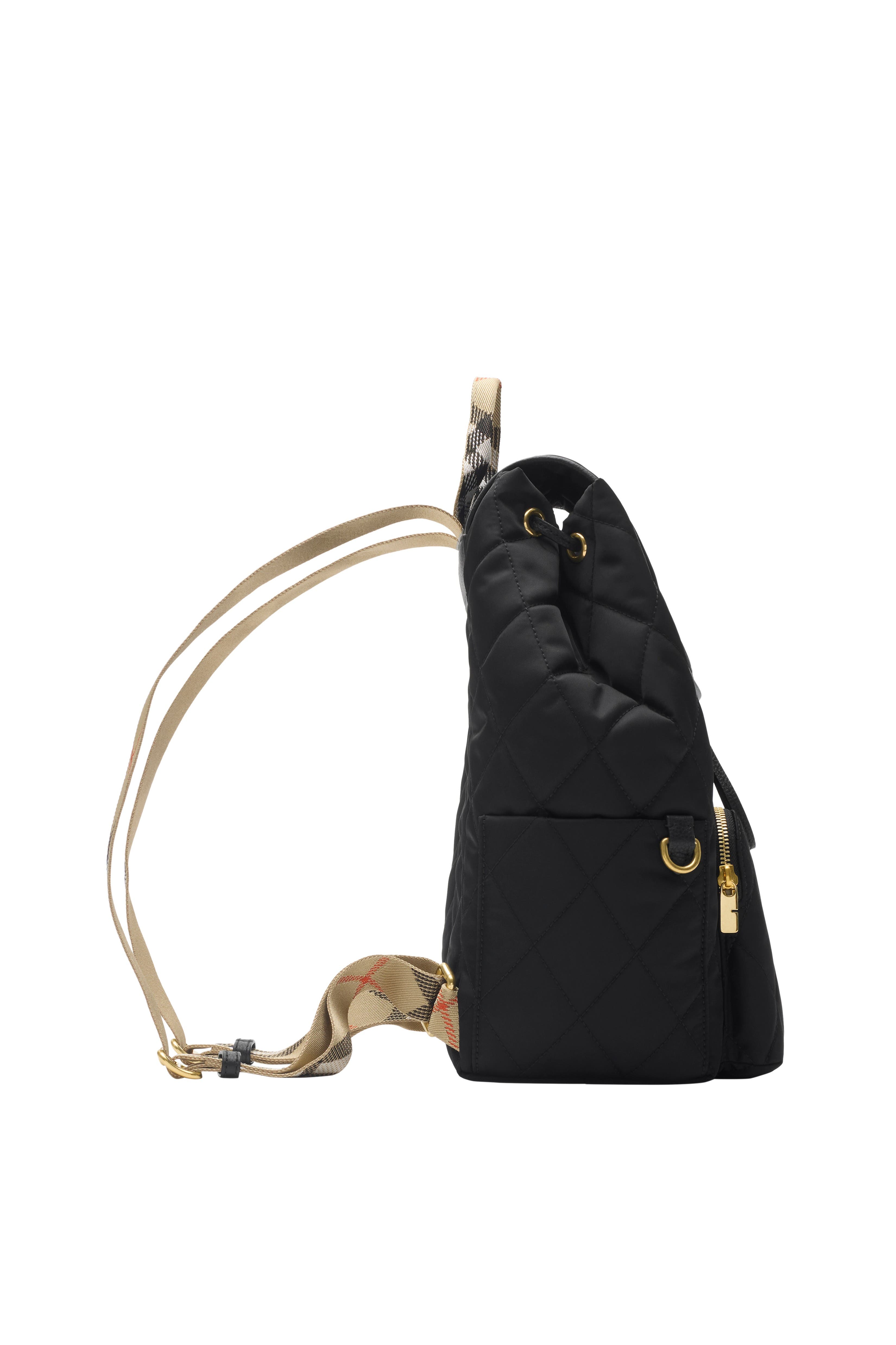 Burberry Horseshoe Backpack, Alternate, color, Black