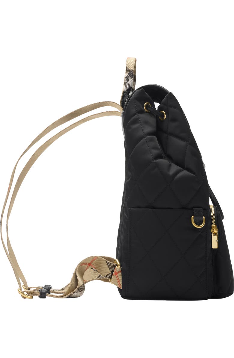 Burberry Horseshoe Backpack, Alternate, color, Black