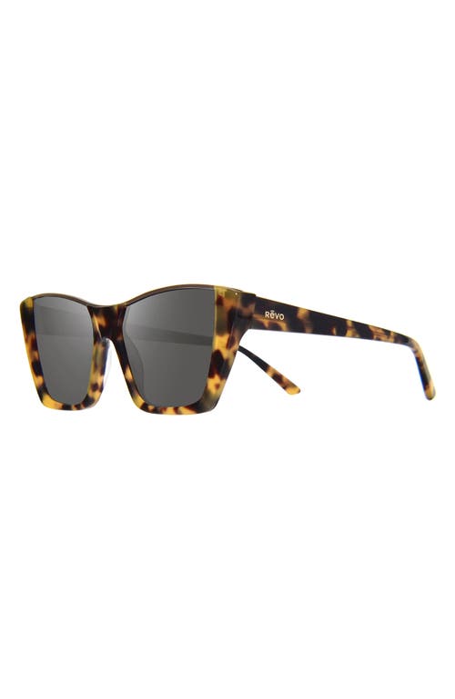 Revo Chelsea 56mm Polarized Cat Eye Sunglasses In Black