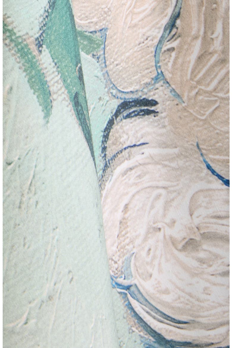 Rose Jacquard Sliced Minidress, Alternate, color, MINT GREEN