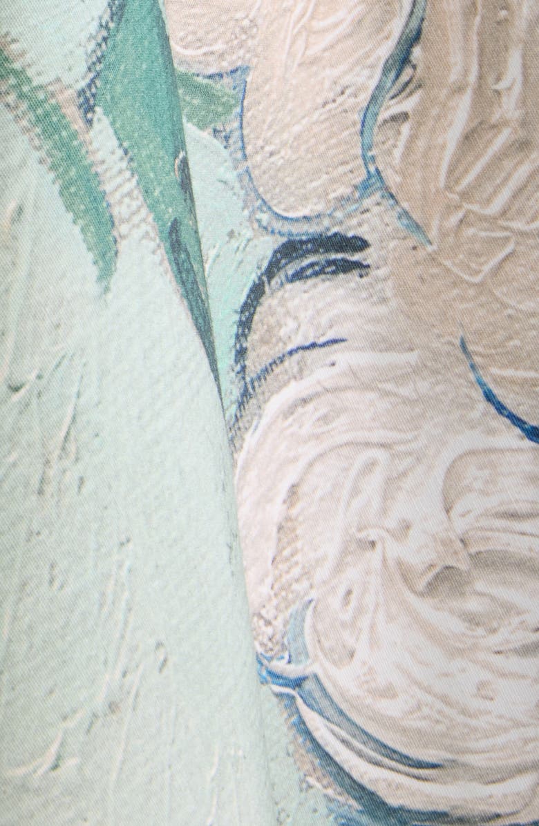 Givenchy Rose Jacquard Sliced Minidress, Alternate, color, Mint Green