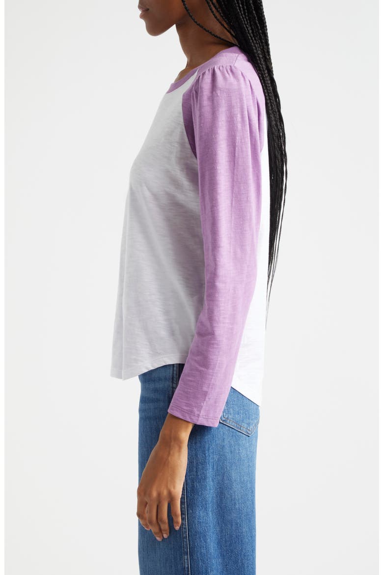Mason Colorblock Baseball T-Shirt, Alternate, color, WHITE ORCHID DUSK