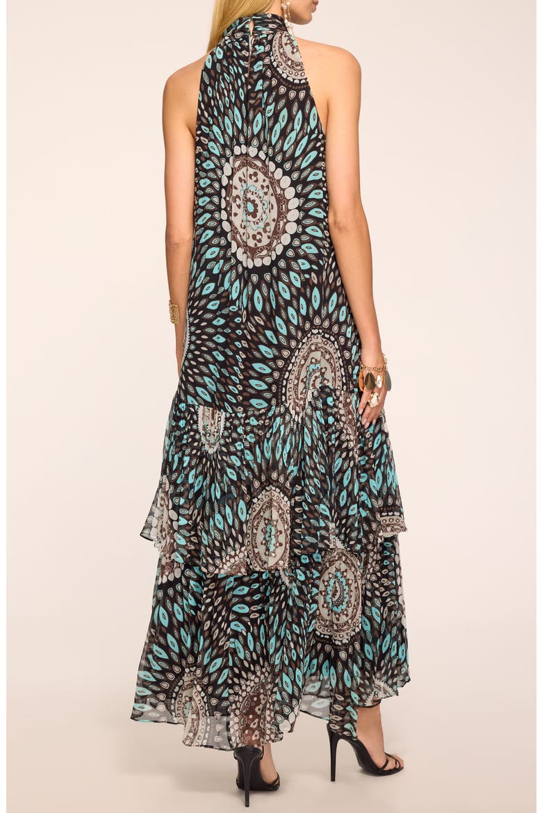 River Medallion Silk Maxi Dress, Alternate, color, MULTI MEDALLION