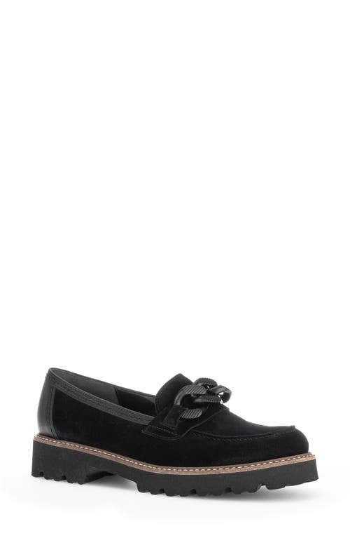 Gabor Chain Bit Loafer In Black