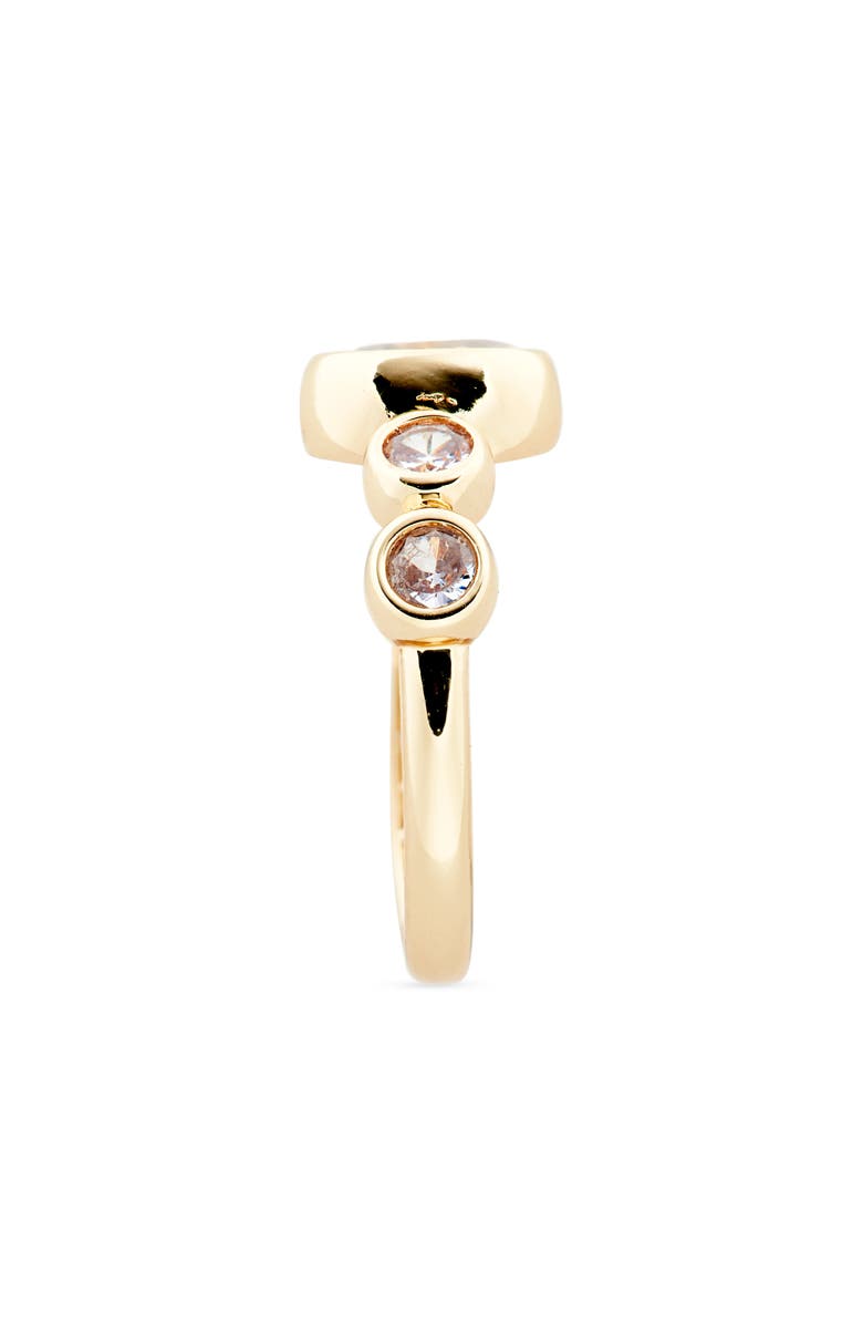 Covet Oval Crystal Ring, Alternate, color, Gold