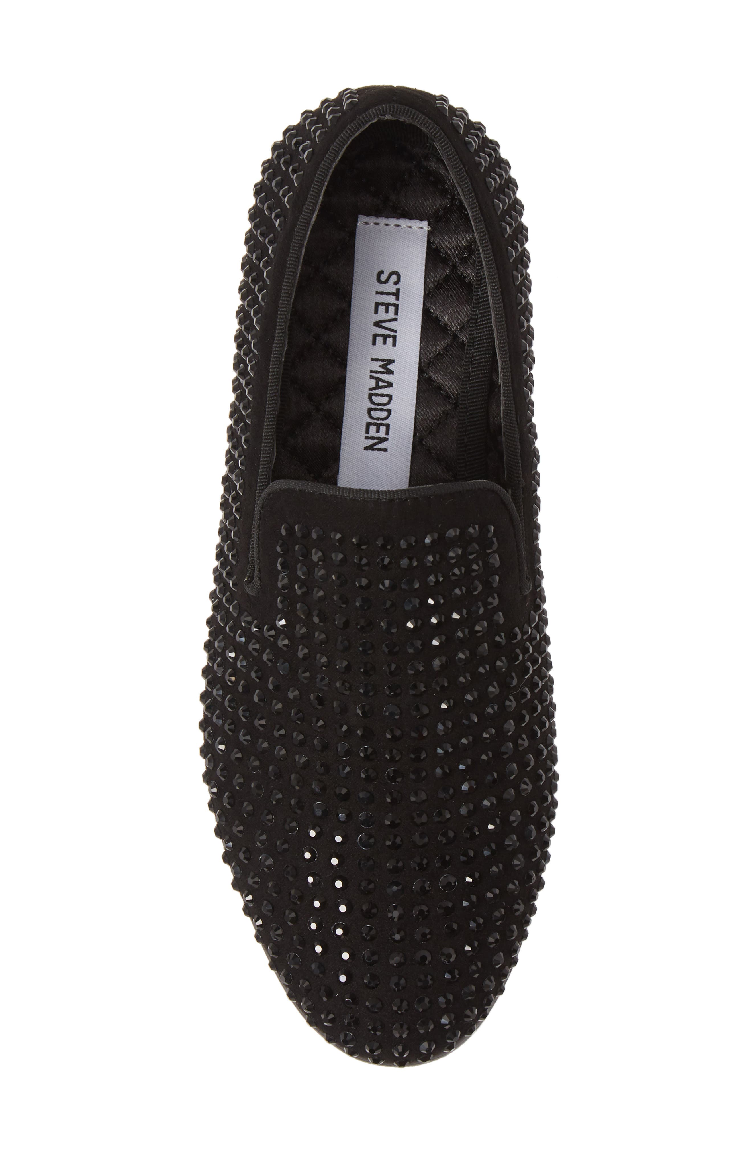 Steve Madden Studded Venetian Loafer, Alternate, color, Black