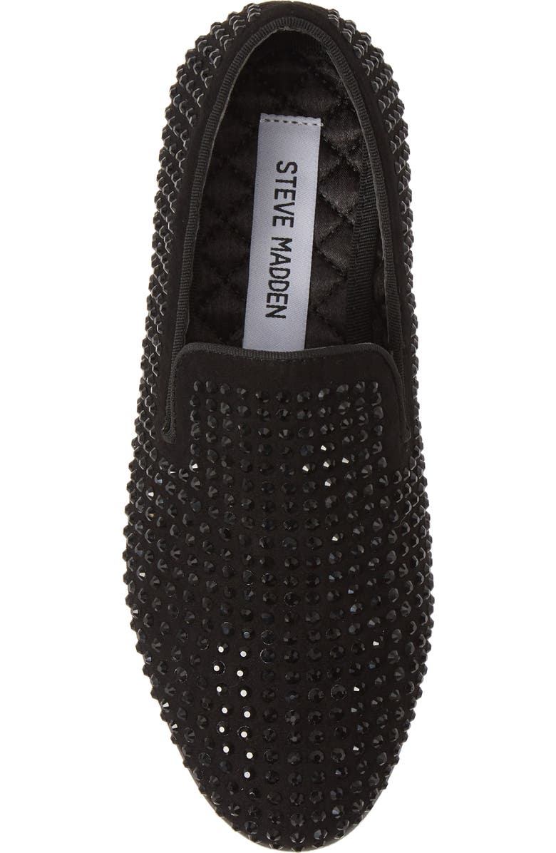 Steve Madden Studded Venetian Loafer, Alternate, color, Black