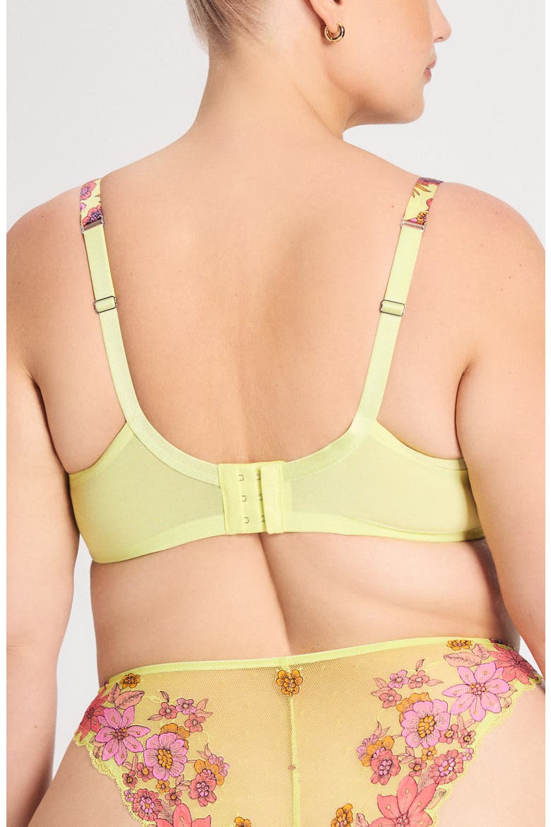 Mod Poppy Unlined Lace Balconette Bra, Alternate, color, SUNNY FLORAL PLAY LACE