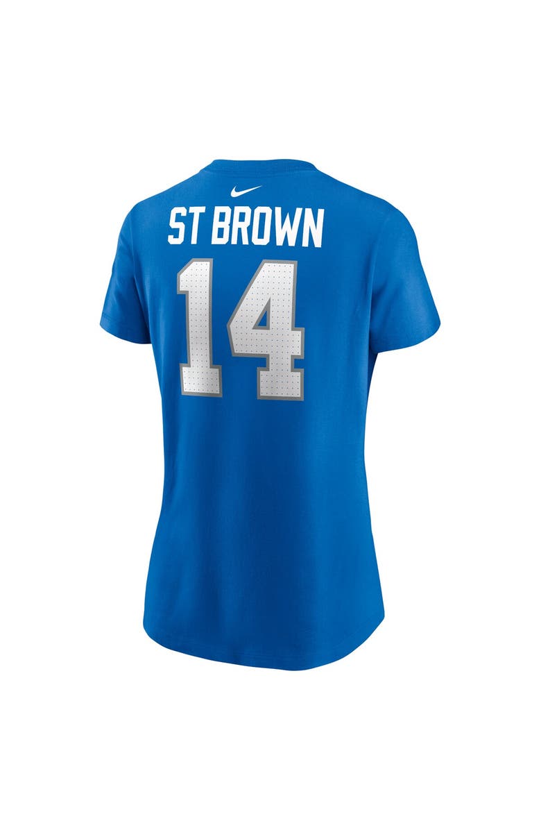 Nike Women's Nike Amon-Ra St. Brown Blue Detroit Lions Player Name & Number T-Shirt, Alternate, color, Blue