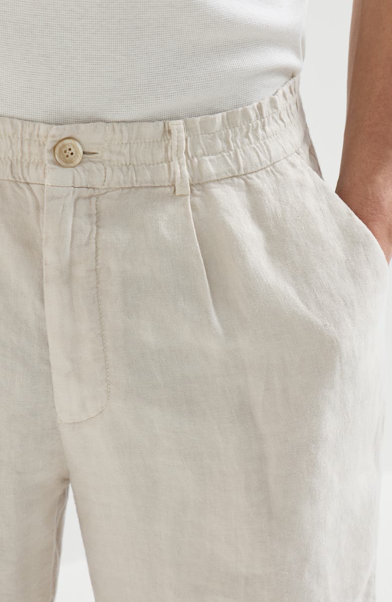 Brunello Cucinelli Linen Bermuda shorts, Alternate, color, Panama
