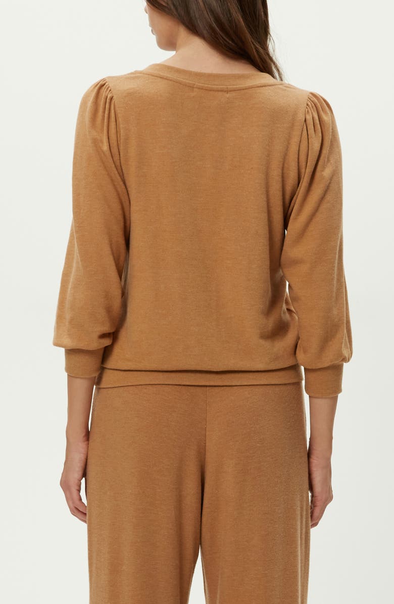 Michael Stars Gabriella V-Neck Top, Alternate, color, Cumin